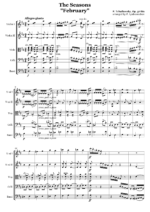 The Seasons, February, op.37-bis